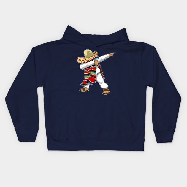 Dabbing on Cinco De Mayo Kids Hoodie by Styleuniversal